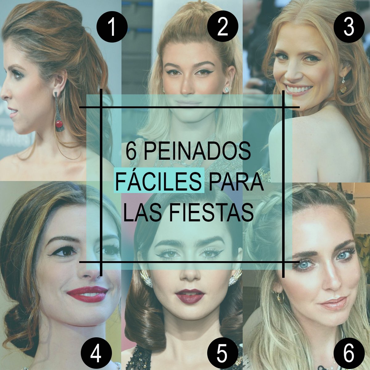 peinados fáciles para las fiestas