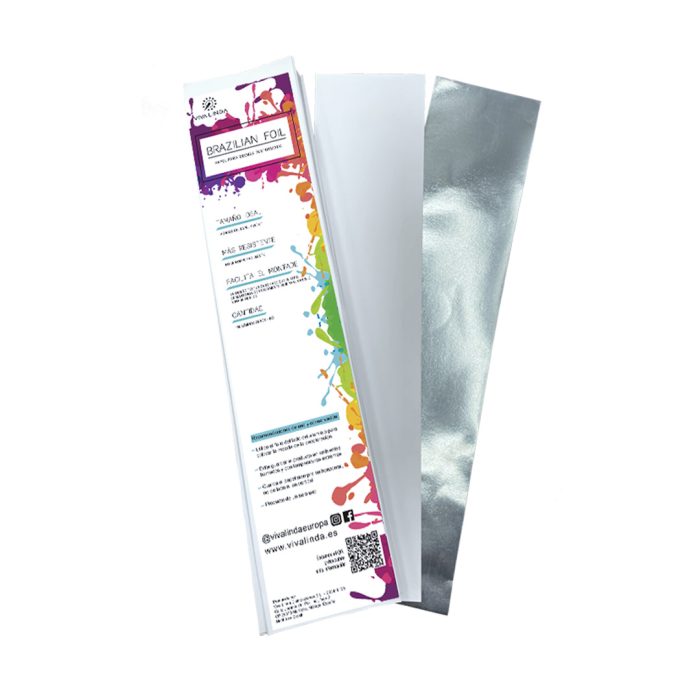 papel para mechas de aluminio texturizado Brazilian Foil de Viva Linda