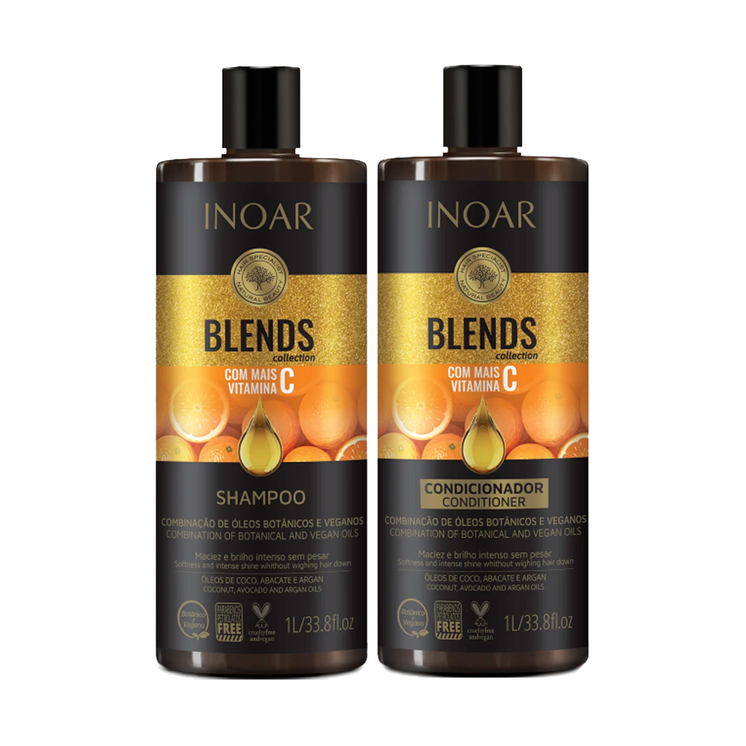 Blends Collection – Dúo Champú y Acondicionador Inoar champú y accondicionador con vitamina C sin sulfatos Blends