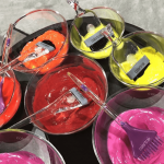 mezcla de colores con pinceles colortrak