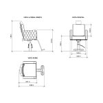 Especificaciones de medidas sillón monreale
