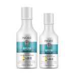 pack de champú y acondicionador inoar argan infusion anticaspa