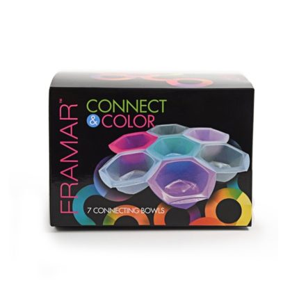caja de Connect & Color pack de 7 bols para tinte de Framar