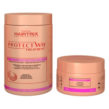 mascarilla protect way treatment para cabello quebradizo fortalece el pelo