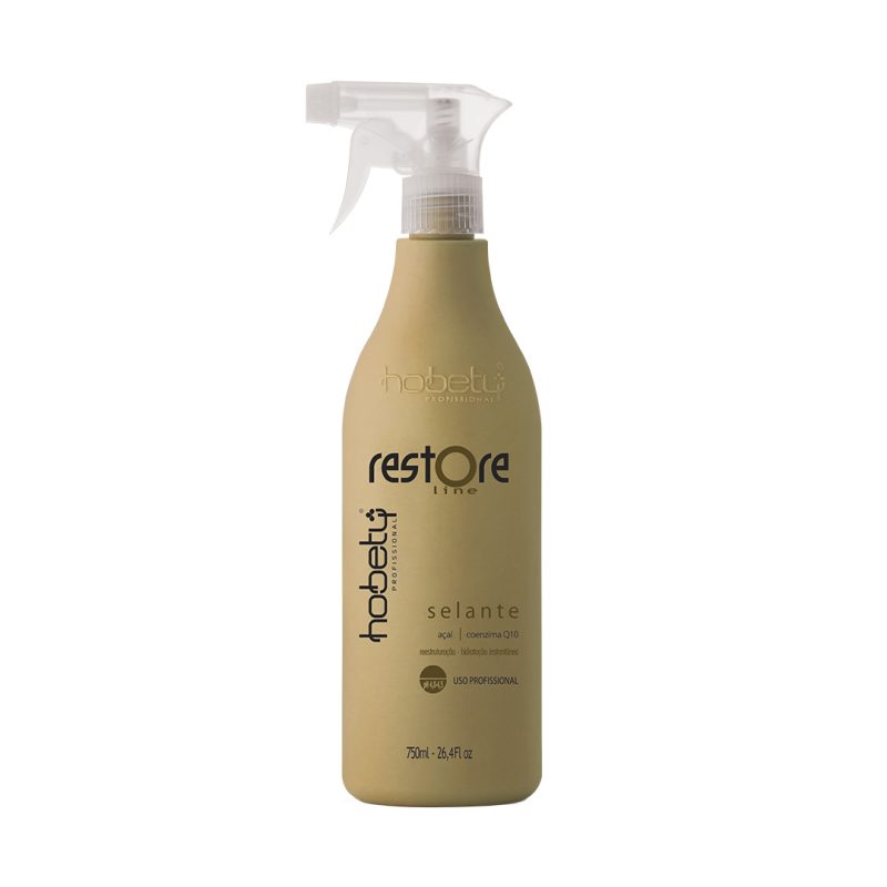 Botella de 750ml con pulverizador de sellador "Restore Line" de la marca Hobety.