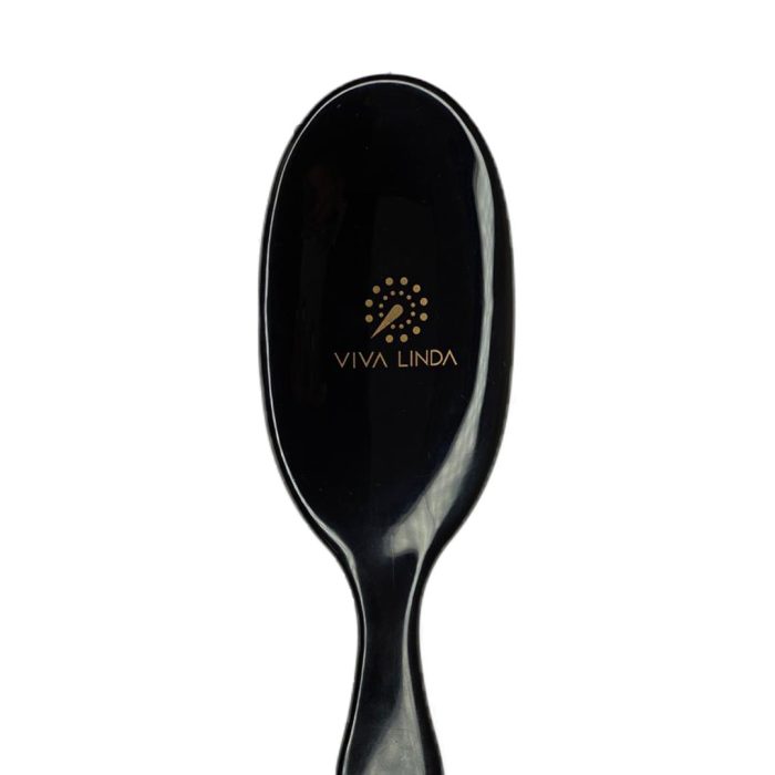 trasera de cepillo ovalado negro de viva linda