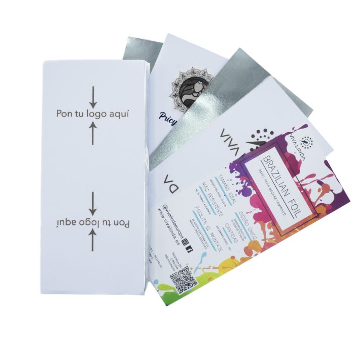 Papel Personalizado Brazilian Foil. Personalízalo con tu logotipo en blanco y negro.