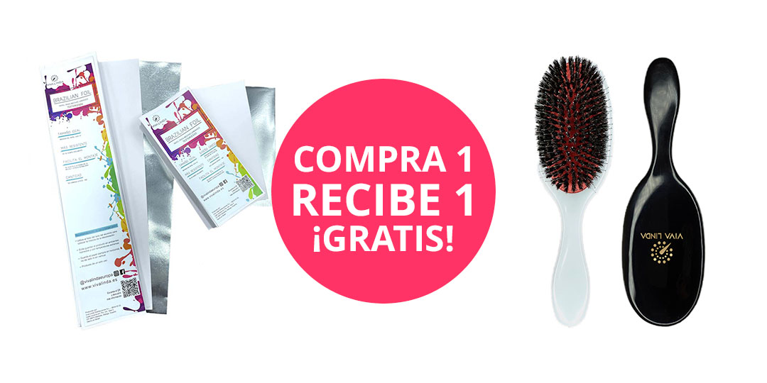 Compra brazilian foil texturizado recibe cepillo ovalado