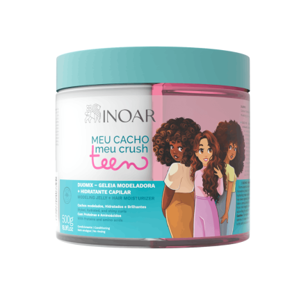 Duomix Gelatina + Crema Hidratante Meu Cacho Meu Crush Teen 500g